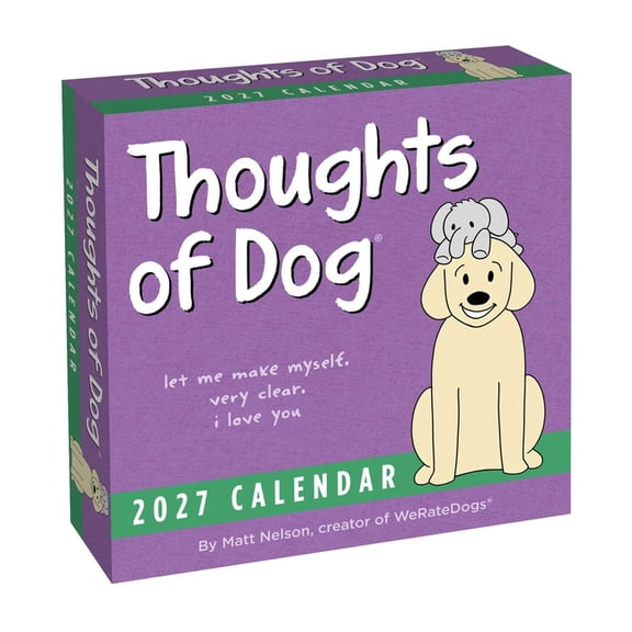 Thoughts of Dog 2027 Day-To-Day Calendar, (Paperback)