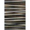 thumbnail image 2 of Addison Rugs Chantille Indoor/Outdoor Transitional Stripes Black Washable Rectangle Rug, 10' x 14', 2 of 6