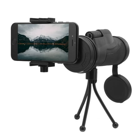 Portable 12x50 Waterproof HD Cellphone Monocular Telescope Optical Lens + Tripod + Camera Clip