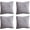 Grey, variant on Nanahuang Throw Pillows Set of 4，Bohemian Farmhouse Home Decoration for Living Room Sofa, Car Decoration 18x18Inch (White)