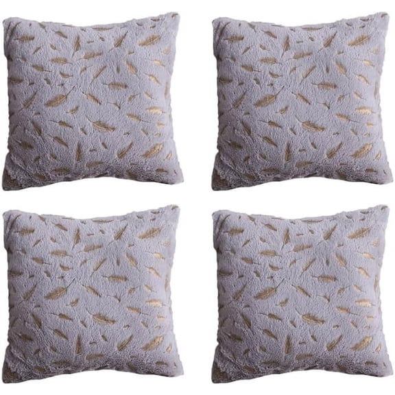 Nanahuang Throw Pillows Set of 4,Bohemian Farmhouse Home Decoration for Living Room Sofa, Car Decoration 18x18Inch (White)