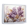 thumbnail image 2 of Designart "Nostalgic Sepia Lilacs I" Lilacs Floater Framed Canvas Wall Art, 2 of 5