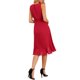 thumbnail image 3 of Vestidos de verano para mujeres INSPIRE CHIC, con envoltura, dobladillo con volantes, cuello redondo, espalda con abertura, sin mangas, vestido floral L(14) rojo brillante, 3 of 6