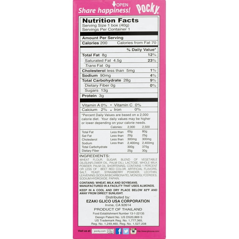 Amazon.com : POCKY STRAWBERRY 10CT 1.41OZ : Grocery