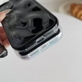 thumbnail image 6 of for iPhone 11 Case,Water Ripple Wave Meteorite Bubble Chrome Plating Soft Phone Case (White), 6 of 8