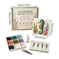 thumbnail image 3 of DIY Sea Glass Mosaic Art Kit, Ocean Animal Sea Glass Art Kit for Adults, Beginner Mosaic Craft Set with Colorful Glass Pieces and Tools, Handmade Coastal Tabletop Decor Gift, 3 of 7
