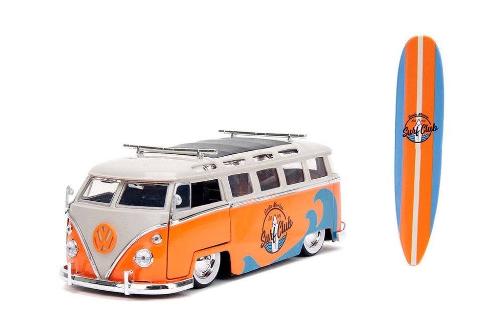 JadaTOYS　1962　1963　VOLKS WAGEN BUS　1/24 Jada Toys Vdubs 1/24 1962 Volkswagen Bus Yellow/White Two