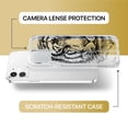thumbnail image 6 of Case Yard iPhone-12-Mini Case Clear Soft & Flexible TPU Ultra Low Profile Slim Fit Thin Shockproof Transparent Bumper Protective Cover Drop Protective Cell Phone Cases (Tiger Sketch), 6 of 8
