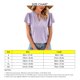 thumbnail image 5 of Hollow ruffle manga blusa V escote color liso manga corta blusa superior para mujer dama chica púrpura M, 5 of 6