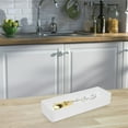 thumbnail image 5 of OHOIOLLA 3Pcs White Plastic Drawer Organizer for Kitchen and Bathroom, 5 of 8
