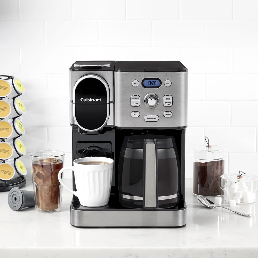 Cuisinart 12-Cup, Black Stainless Coffee Center 2 in. 1-Coffee Maker  SS-16BKS - The Home Depot