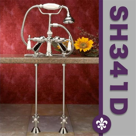 Cambridge Plumbing CAM341D-ORB Clawfoot Bathtub Plumbing Deck Mount Supply Lines