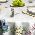 thumbnail image 4 of Spring Summer Tablecloth 60x60 Inch Round, Easter Watercolor Tulip Lavender Hydrangea Vase Blooming Floral Table Cover for Party Picnic Dinner Decor, 4 of 6