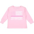 thumbnail image 3 of Inktastic Breast Cancer Awareness Pink Ribbons and Flag Boys or Girls Long Sleeve Toddler T-Shirt, 3 of 5