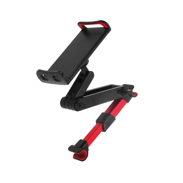 KAKOWELY Rear Seat Phone Holder 360 Degree Car Back Seat Mobile Phone Bracket Rear Car Phone Universal Bracket Head Cushion Back Hook Mobile Phone Holder Stand (Red)