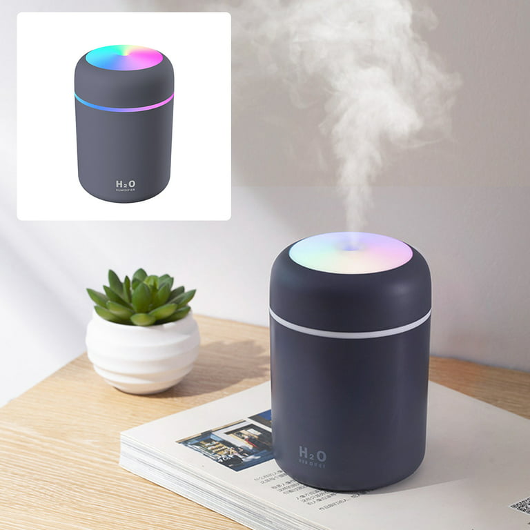 300ml Ultrasonic Aromatherapy Aroma Essential Oil Diffuser Quiet Air Humidifier for Car, Office, Bedroom, Size: 78, Pink