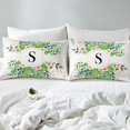 thumbnail image 4 of Erosebridal Monogrammed S Sheet Set Queen, Rustic Groovy Queen Sheet Sets, Initial Letter Bedding Sets Queen Size, Microfiber Room Decor, 4 Pieces, 4 of 7