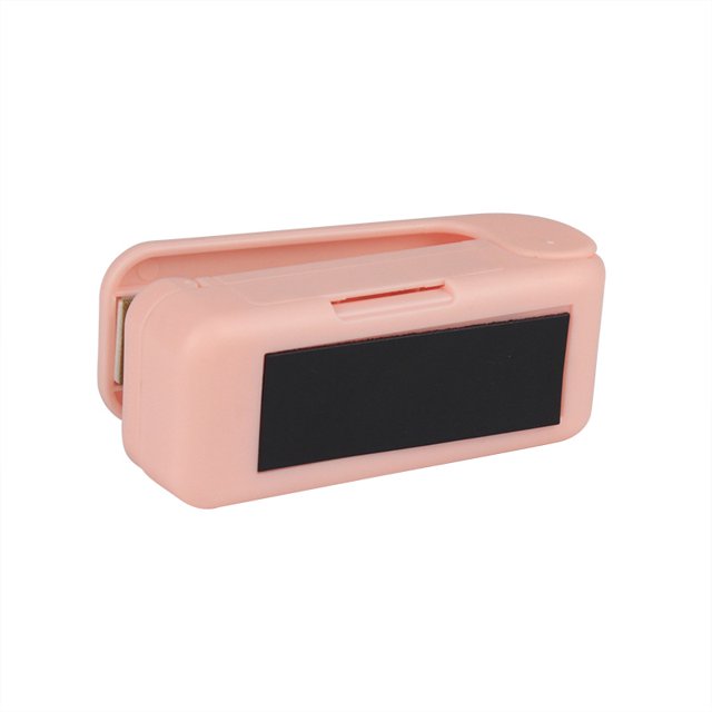 2 Pcs Portable Mini Sealer Home Heat Bag Plastic Food Snacks Bag Sealing Machine Food Packaging Kitchen Storage Bag Clips, Pink