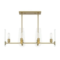 Designers Fountain Bergen Beach 6 Light Brushed Gold Island Pendant, D256M-IS-BG