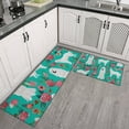 thumbnail image 2 of Great Pyrenees Dog and Pioneer Flower Kitchen Rugs Sets Of 2,Anti Fatigue Kitchen Mat Rugs Non Slip Washable,Decorative Kitchen Floor Mats for Kitchen,Sink,Laundry,17"x30"+17"x47", 2 of 7