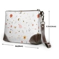 thumbnail image 2 of Leather Clutch 8 X 5. 5 In Wrist Strap And Hand Bag Easy To Carry Lightweight Waterproof And Durable Flower Bee, 2 of 6