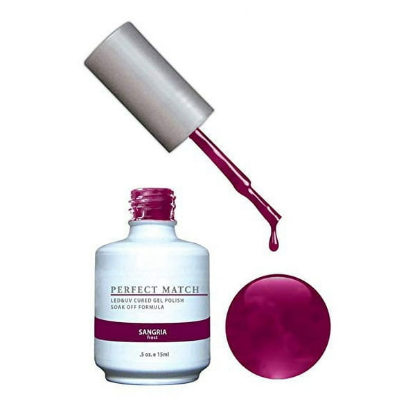 LECHAT Perfect Match Pair of Soak off Gel   Matching Nail Polish - PMS12 Sangria