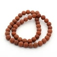 thumbnail image 2 of 5pcs Frosted Grade A Natural Red Jasper Round Bead Strands 6mm Hole: 1mm about 63pcs/strand 15.5 inch, 2 of 2