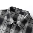 thumbnail image 4 of Yutgune Mens Plus Size Oversized Plaid Flannel Shirt Long Sleeve Loose Button Up Shirt, 4 of 9