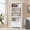 White, variant on Garvee 5 Tier Bookshelf, 69'' Tall Farmhouse Bookcase with 2 Doors & Adjustable Shelves - Open Display Storage Rack with Anti-Slip Design for Home Office, Balcony, Library, Study, Living Room, Gray