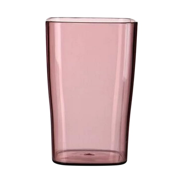 Pink Portable Transparent Toothbrush Cup Leak-Proof Design Durable Plastic With Lid Compact For Bathroom Oral Care #9w81C