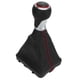 thumbnail image 3 of Perilla de palanca de cambios de 6 velocidades para automóvil Reemplazo ergonómico con letras blancas para A6 C6 2004-2011 LHD Anillo rojo, 3 of 5