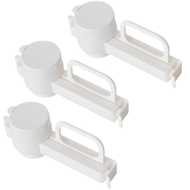 Clips Sellado para Almacenamiento Alimentos 2/3 Unidades Con Clip Boquilla Harina Comida Bebés