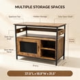 thumbnail image 3 of Heavy Duty 40-50 Gallon Aquarium Stand – 4-Tier Metal & Wood Open Storage Shelves, Built-In Power Outlets, Sturdy Legs, Multi-Purpose Rack for Fish Tank, Terrarium & Home Storage, 3 of 7