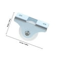 thumbnail image 2 of CHICHUMID 20 Pcs Roulettes Fixes en Caoutchouc Silencieuses Noires pour Chariots de Courses, 2 of 5
