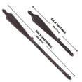 thumbnail image 2 of Allen Company Heritage Plain Dark Leather Gun Sling, Adjusts 28 to 35 In, Mahogany, 2 of 6