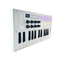 thumbnail image 4 of Clavier Portable M-VAVE 25 Touches Contrôle MIDI Mini Clavier USB Portable Contrôleur MIDI avec 25 Touches Sensibles à la Vélocité 8 Pads Rétroéclairés RGB 8 Boutons, 4 of 7