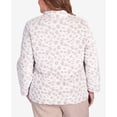 thumbnail image 5 of Alfred Dunner Womens Plus-Size Sculpted Mock Neck Animal Jacket, 5 of 6