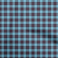 thumbnail image 1 of oneOone Cotton Jersey Medium Blue Fabric Check Craft Projects Decor Fabric Printed By The Yard 58 Inch Wide, 1 of 4