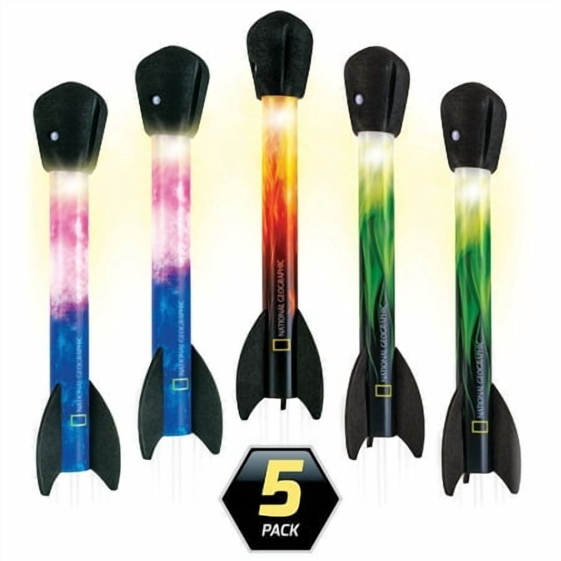 Air Powerwed Rockets NATIONAL GEOGRAPHIC Air Rocket Toy Refill - Ultimate LED Rocket ...