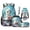 Blue Seal, variant on 5 Piece Kids Backpack And Lunch Box Set Magic Dinosaur Water-Resistant Bookbag with Padded Straps, Includes Pencil Case, Water Bottle Bag and Keychain for Back to School