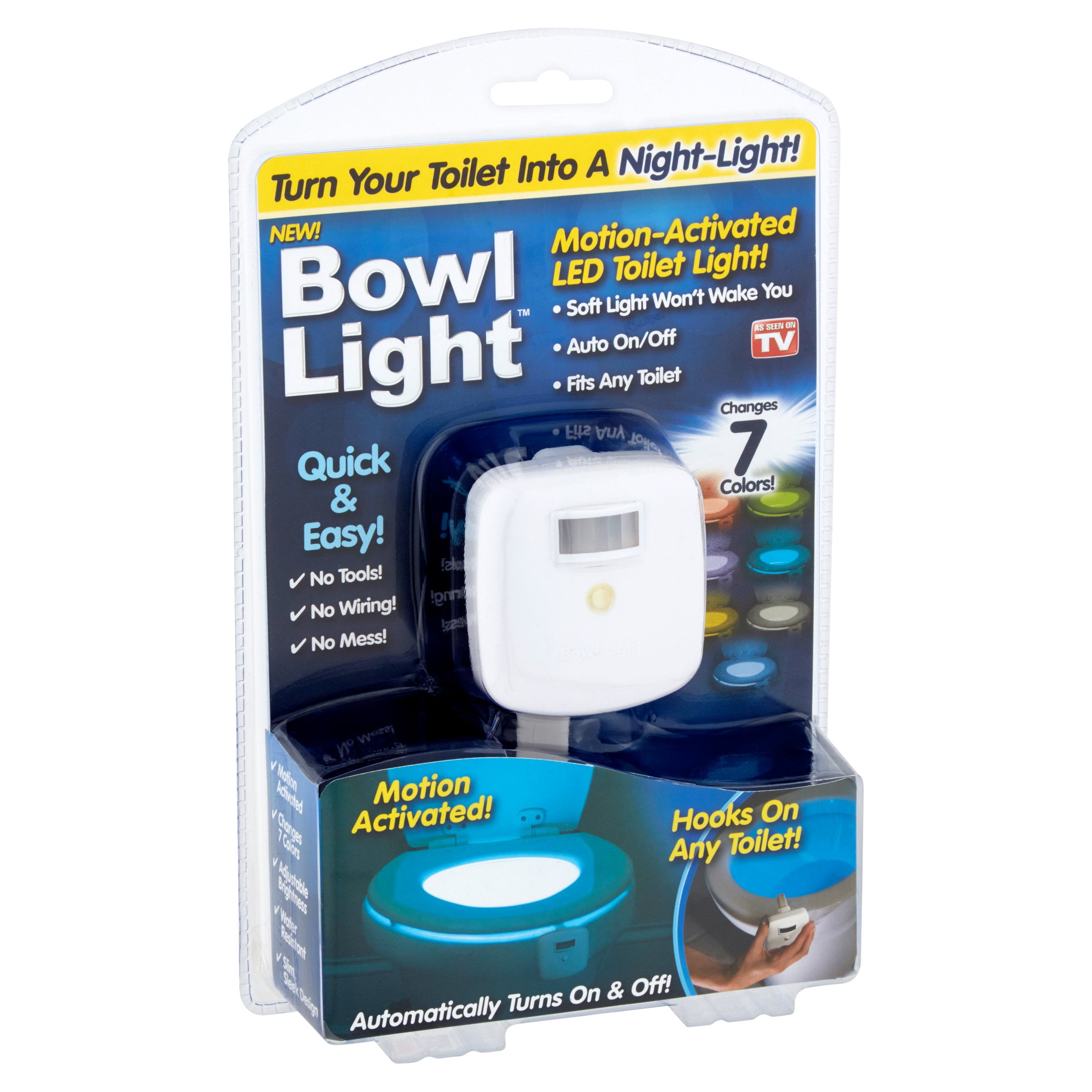 Toilet Disco Light, Motion Activated, Turn Your Late Night-Light