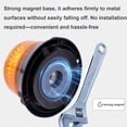 thumbnail image 4 of YISITIAN LED Strobe Light, 12V-24V Warning Safety Lights, 360 Degree Rotation and Strobe Mode Waterproof Flashing Light Strong Magnetic Base for Truck, Forklift, Cargo Truck, Snowplow CA919-0311, 4 of 7