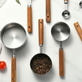 thumbnail image 3 of 4PCS Stainless Steel Measuring Spoons and Cups Set with Wood Handle Versatile Measurement Tools for Cooking and Baking Easy to Clean and Store, 3 of 3