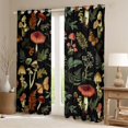 thumbnail image 2 of Homewish Botanical Mushroom Black Out Curtains for Boys Girls,Flying Butterfly Curtains Pack of 2 (42x63 Each),Tree Leaves Bedroom Curtains,Super Cozy Room Decor, 2 of 6