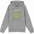thumbnail image 4 of Natural World Sunflower Frame Adult Heather Gray Long Sleeve Hoodie-XS, 4 of 6