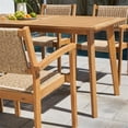 thumbnail image 3 of Vifah Chesapeake 7-Piece Solid Wood Patio Dining Set in Golden Oak, 3 of 7
