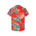 thumbnail image 4 of Biezeib Men Hawaiian Button down Shirt Casual Tropical Print Summer Short Sleeve Tops for Beach Vacation Streetwear, 4 of 6