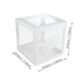 thumbnail image 4 of Balloon Box for Baby Shower Clear Wedding Anniversary Decor Boxes Block, 4 of 7