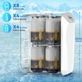 thumbnail image 2 of Mini Fridge,8 Can/6 Liter Small Refrigerator,110VAC/ 12V DC Portable Thermoelectric Cooler and Warmer Freezer Skincare Desk Little Tiny fridge for Cosmetics,Foods, Bedroom,Dorm,Office,and Car, 2 of 8
