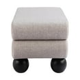 thumbnail image 2 of Davao Bench Gray Bench, Modern Style, Comfy and durable polyester fabric, Plywood, Indoor Living, 2 of 5